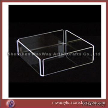 Square Clear Bespoke Acrylic/Lucite Makeup/Cosmetic Tray